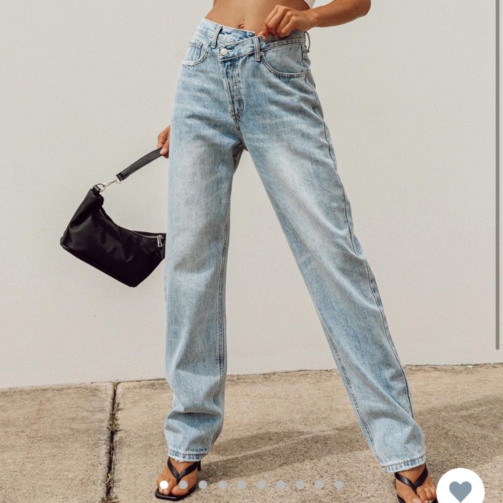 NWT princess polly asymmetrical jeans